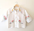 Garden Flowers Soft Linen Shirt Medium